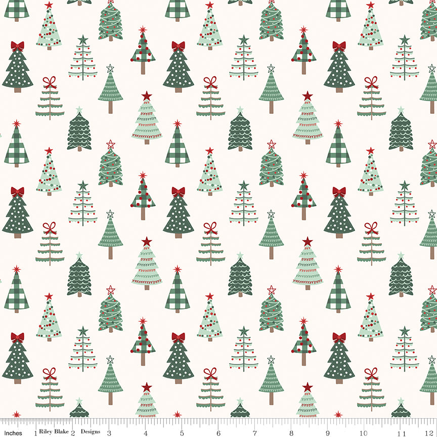 Evergreen Wishes Trees Cream