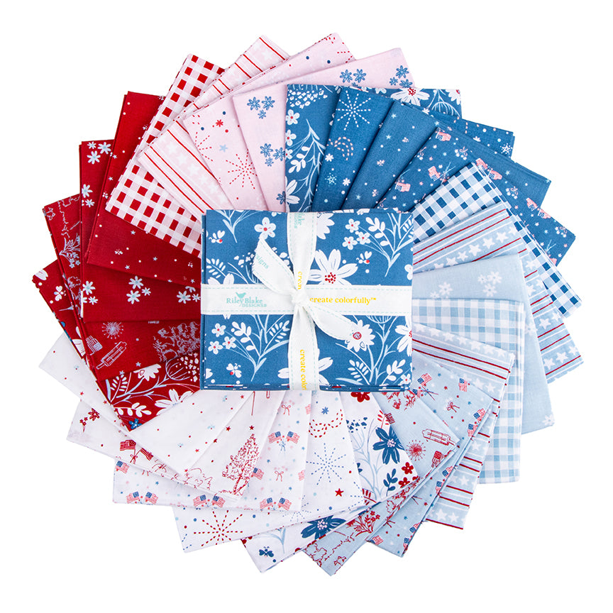 Firework Fields Fat Quarter Bundle, 24 Pcs.