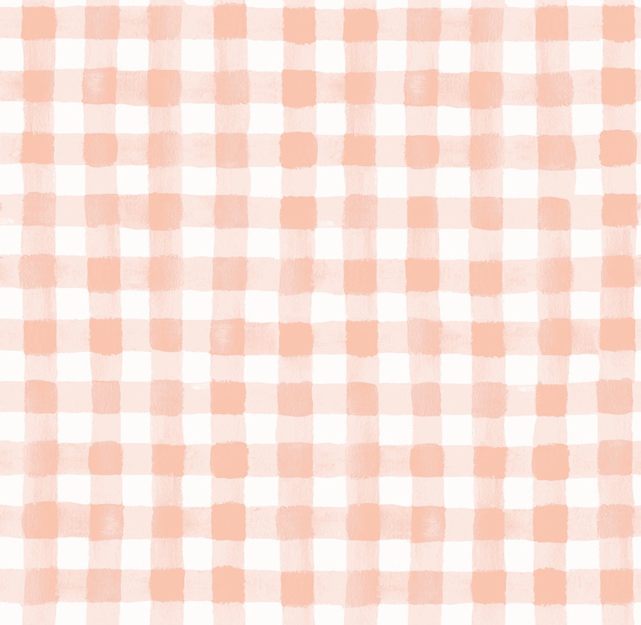 Gingham Watercolor - Blush