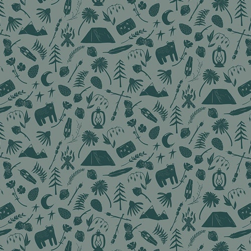 camping-stories-cap-c-9001-green-fabric-forest-fabric-animal-quilt-northwest-quilting-cotton-fabric-by-the-yard-camping-fabric-camp-quilt