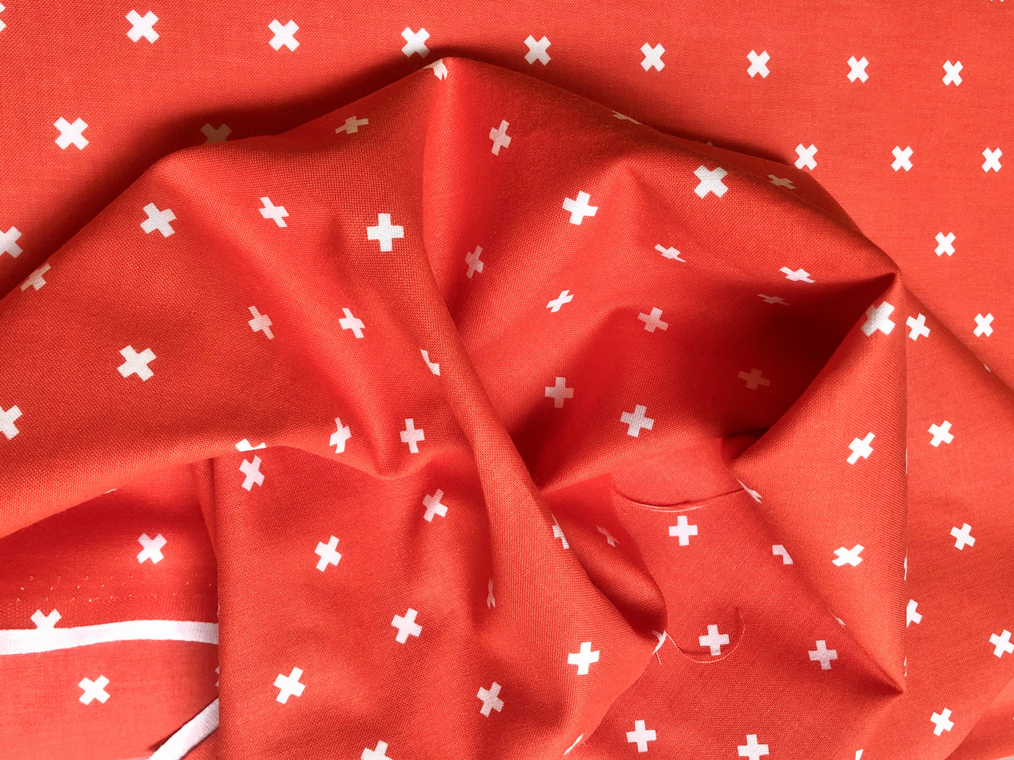clementine-orange-cotton-fabric-white-plus-sign-print-by-the-yard