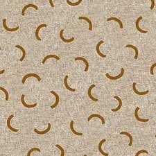 Geometric Mustard Cotton Linen Canvas