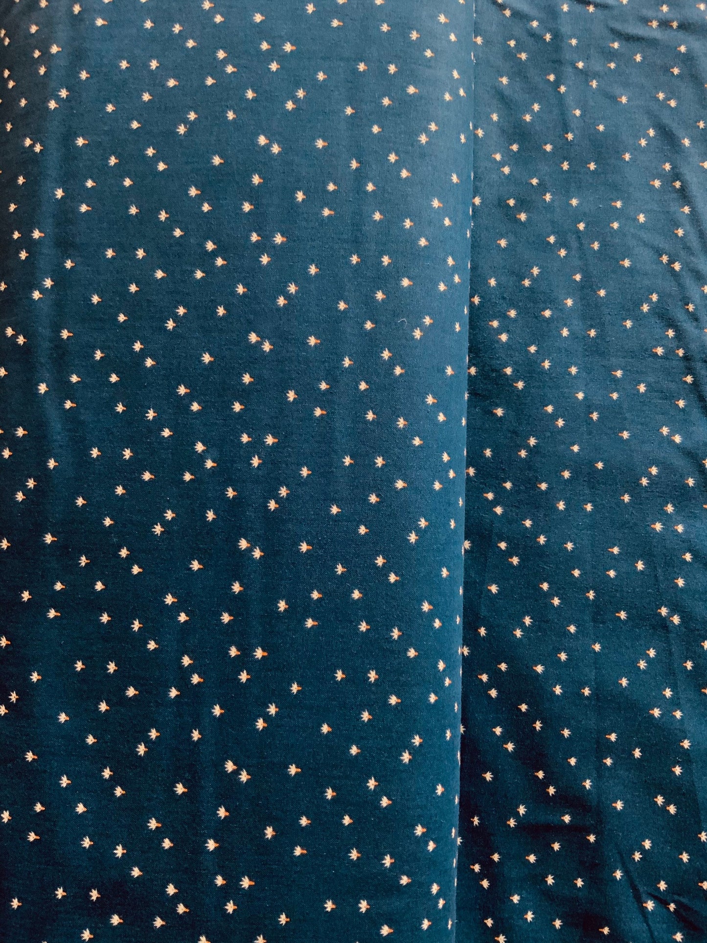 blue-floral-cotton-fabric-dainty-mini-floral-design