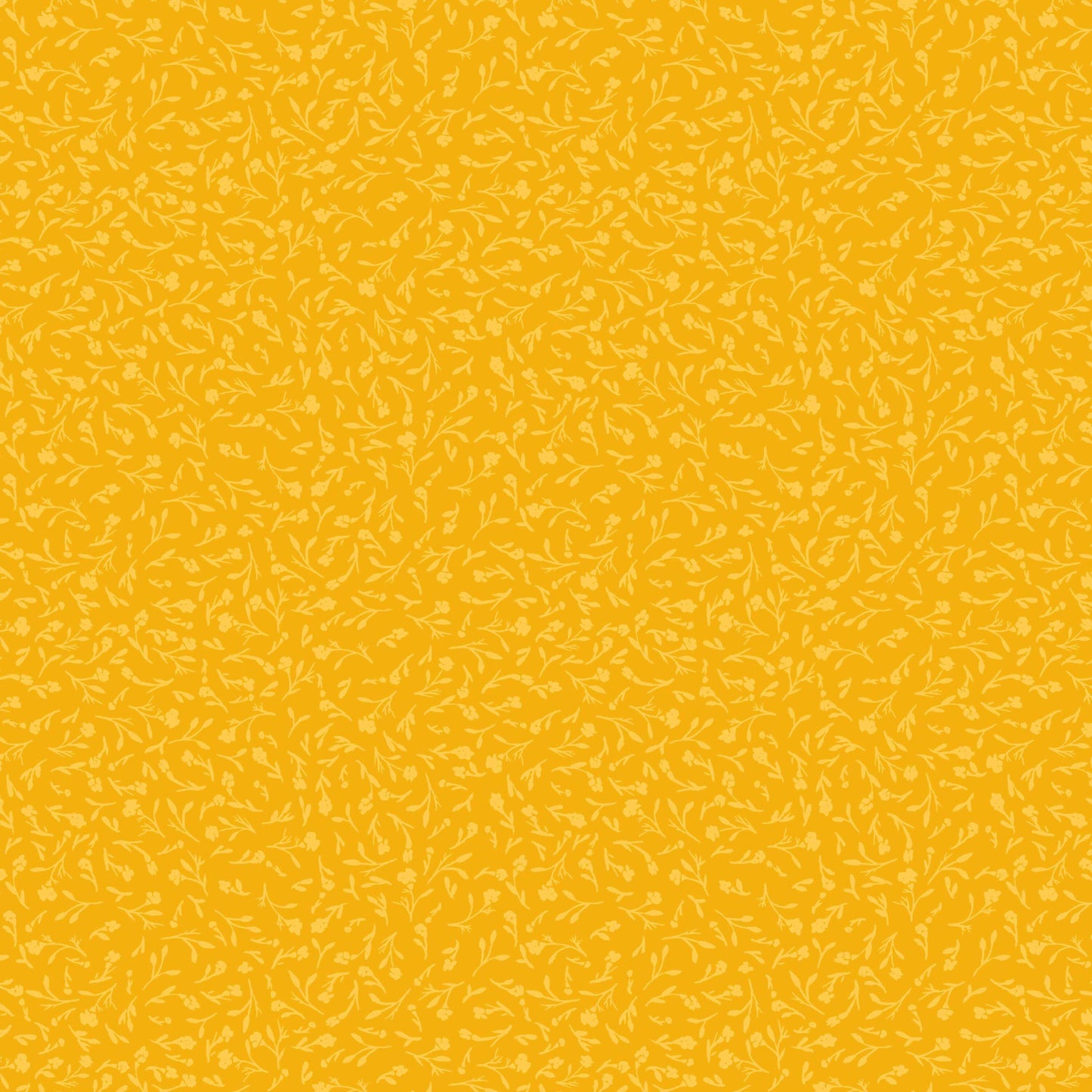 Marigold Floral Quilting Cotton: Light Yellow Wildflower Fabric