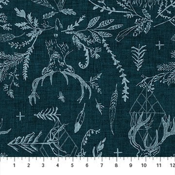 Navy Woodland Animals