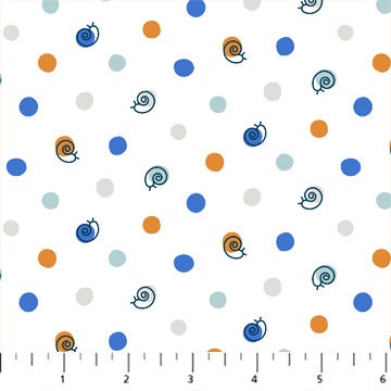 Snail Print - White