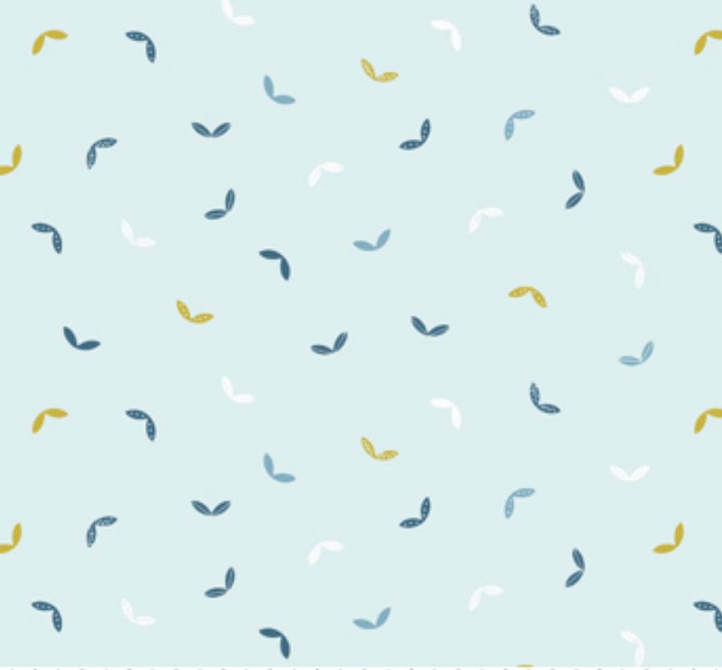 floral-cotton-fabric-light-blue-leaves-scandinavian-style