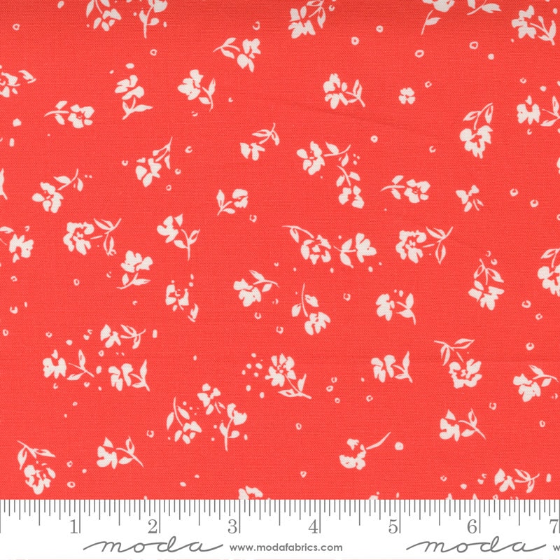 Lady Bird 11875-26 Geranium red floral red geranium fabric floral fabric fabric by the yard fat quarter half yard crystal manning