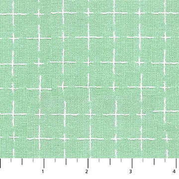 Mint Green Cross Grid