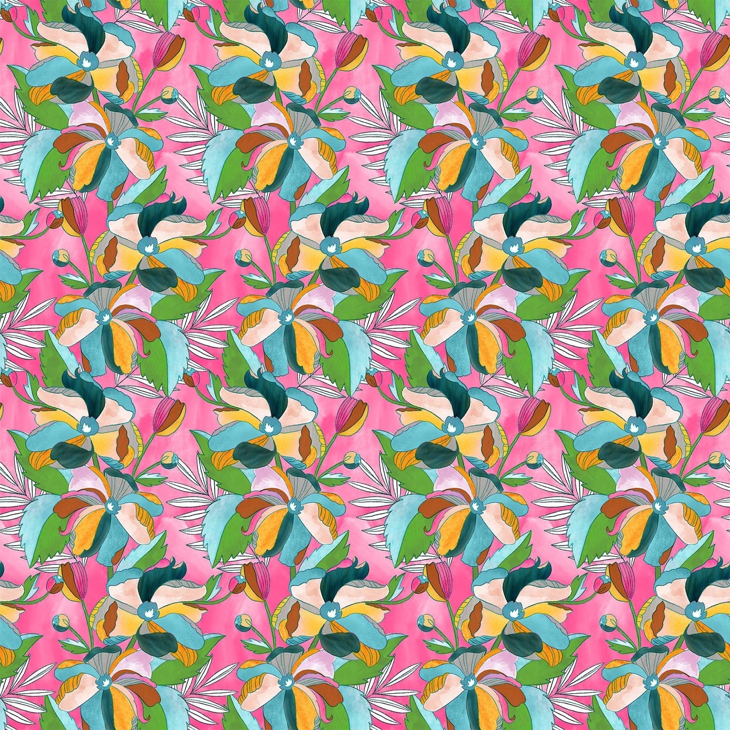Bright Tropical Floral
