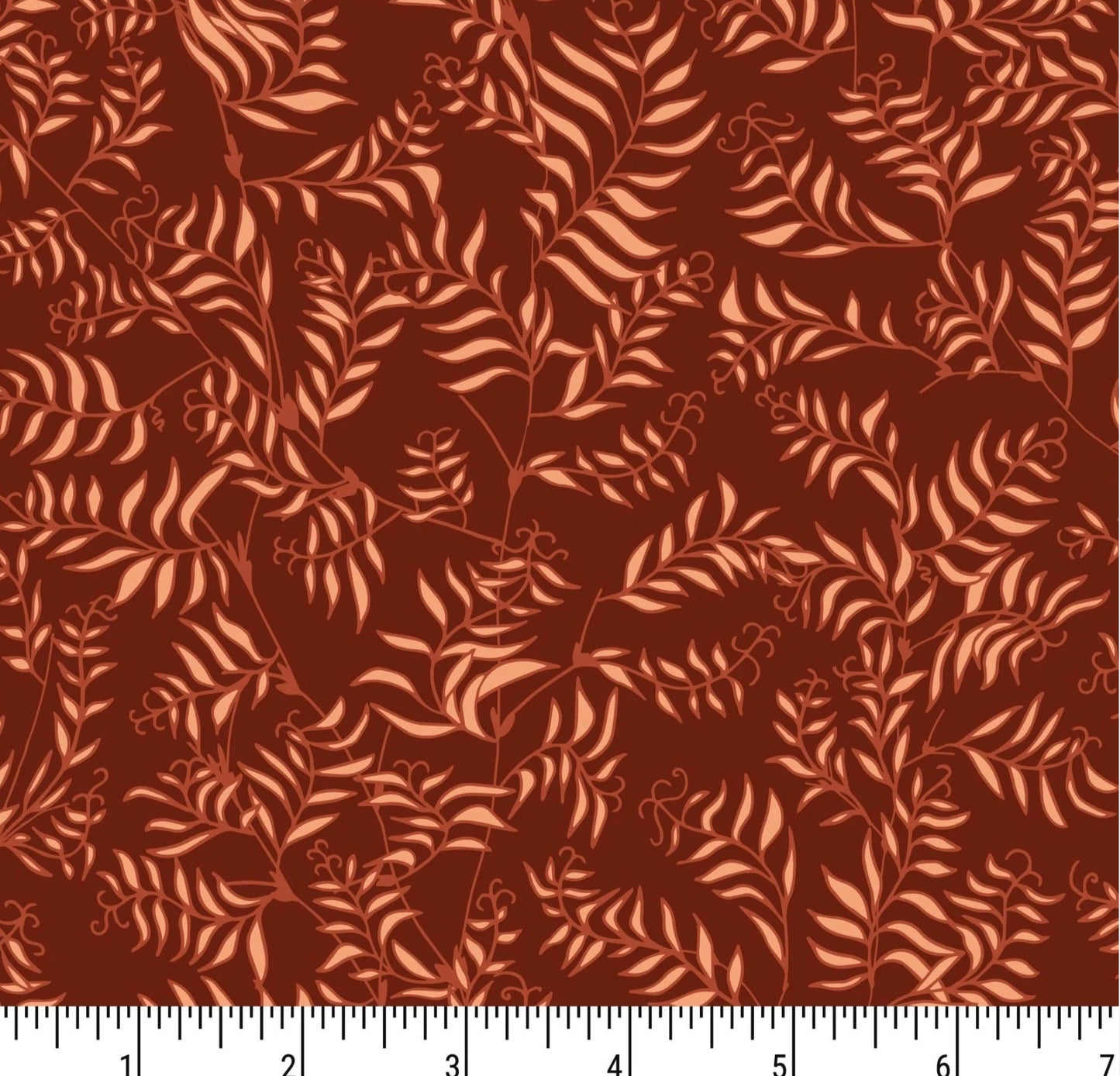 rust-floral-cotton-fabric-windy-eve-phoebe-fabrics-ph0117