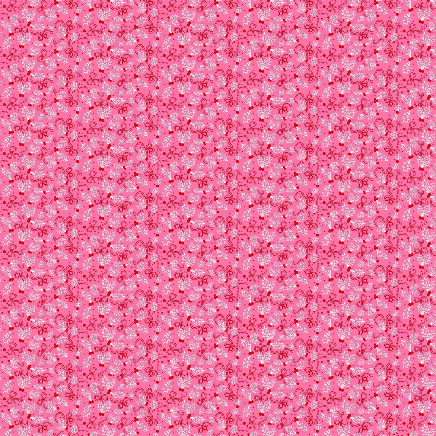 merry-kitschmas-90669-21-pink-holly-mistletoe-fabric-figo-fabrics-holiday-christmas-pink-mistletoe-fabric-holly-christmas-holiday-tradition