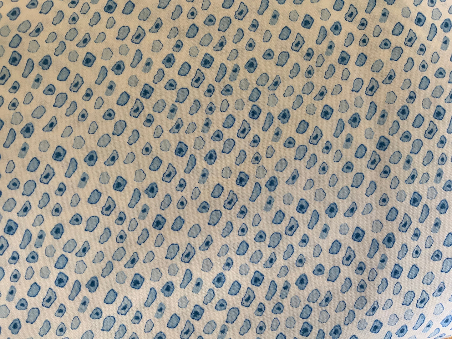 The rain in Spain TG104-MS4 light blue spring pocadot cotton and steel dotted blue