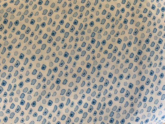 The rain in Spain TG104-MS4 light blue spring pocadot cotton and steel dotted blue