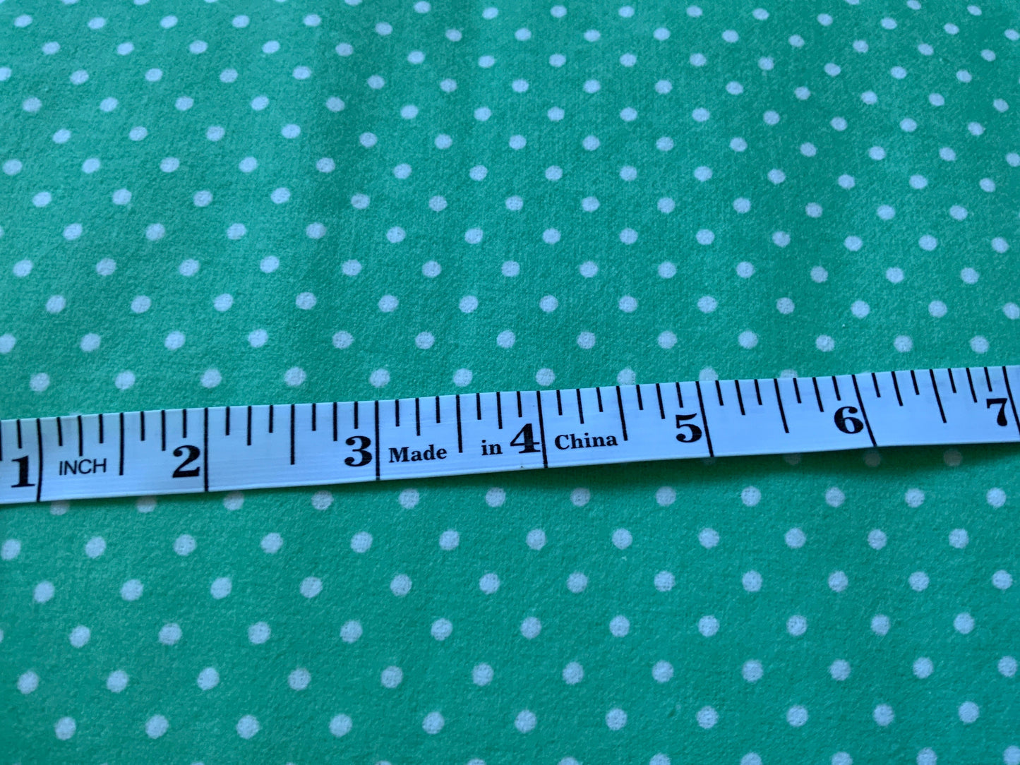 Mint Dots Flannel