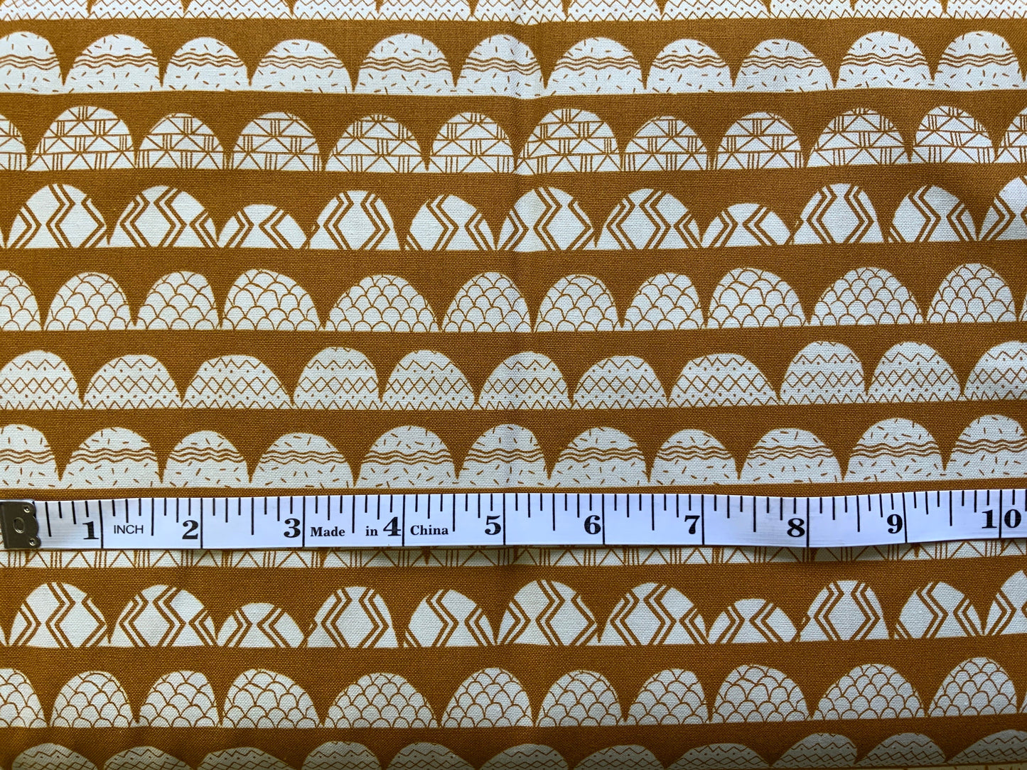 Geometric Landscape Mustard