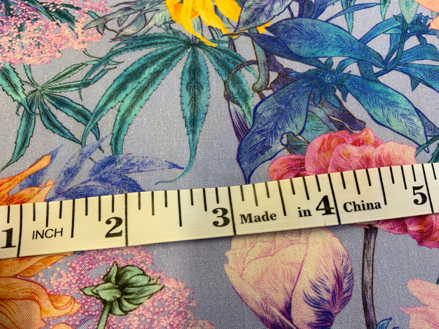 Garden Party Blue Rayon