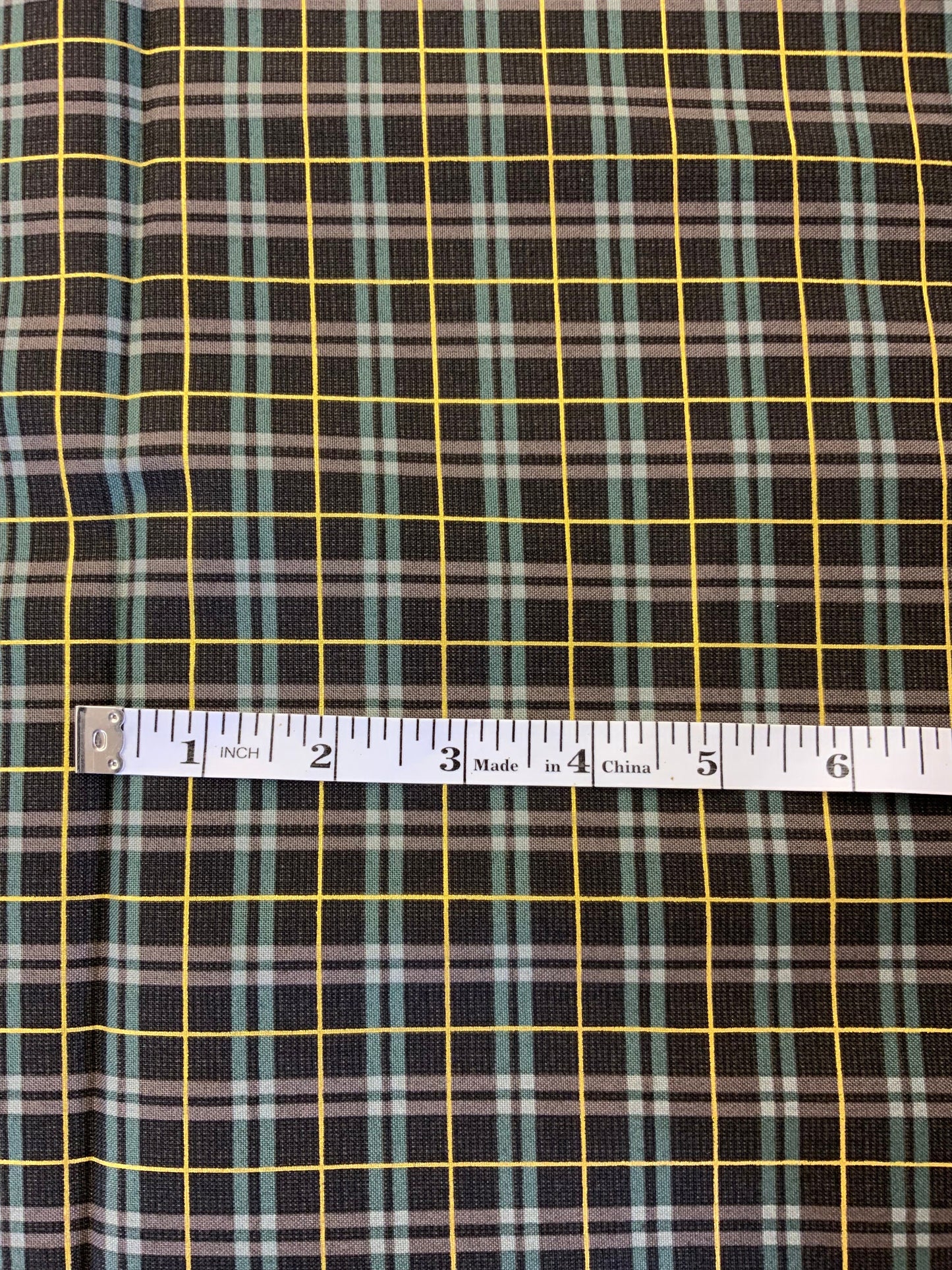 winter-dreams-90844m-99-black-figo-fabrics-christmas-plaid-fabric-green-and-gold-metallic-fabric