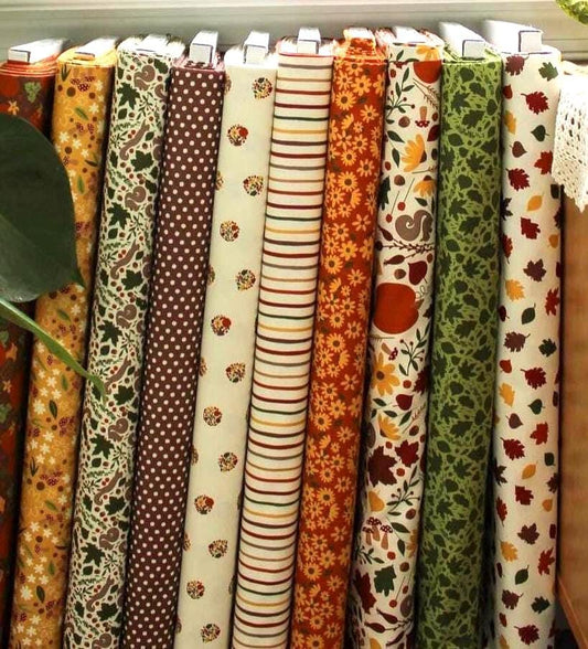 Everyday Grateful Bundle Fat Quarter, 1/2 yard 1-yard fabric bundle fall quilting fall fabric pumpkin fabric Everyday Grateful Collection