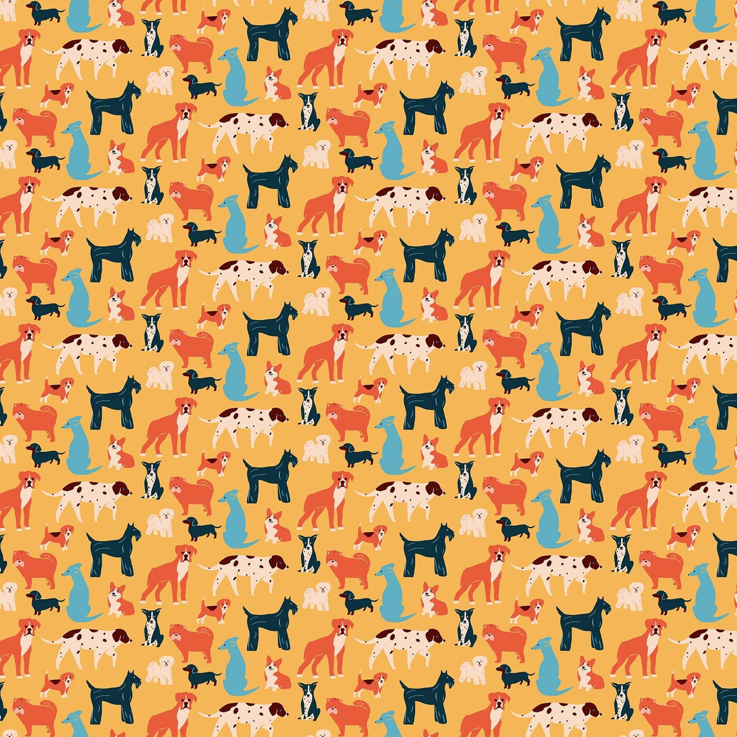 Simple Pleasure Yellow Multi Dogs