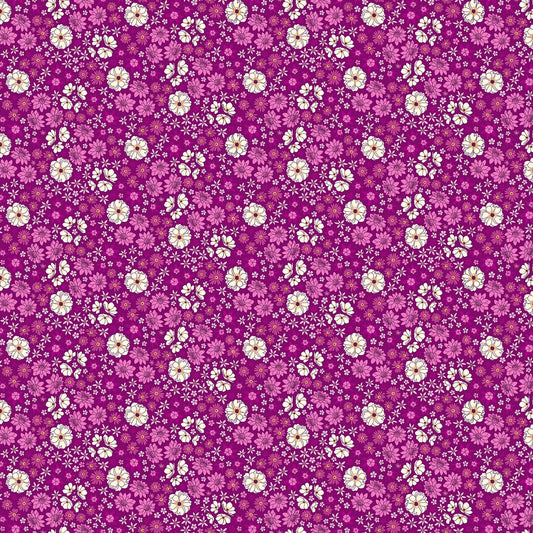Primavera Magenta Multi Scattered Floral