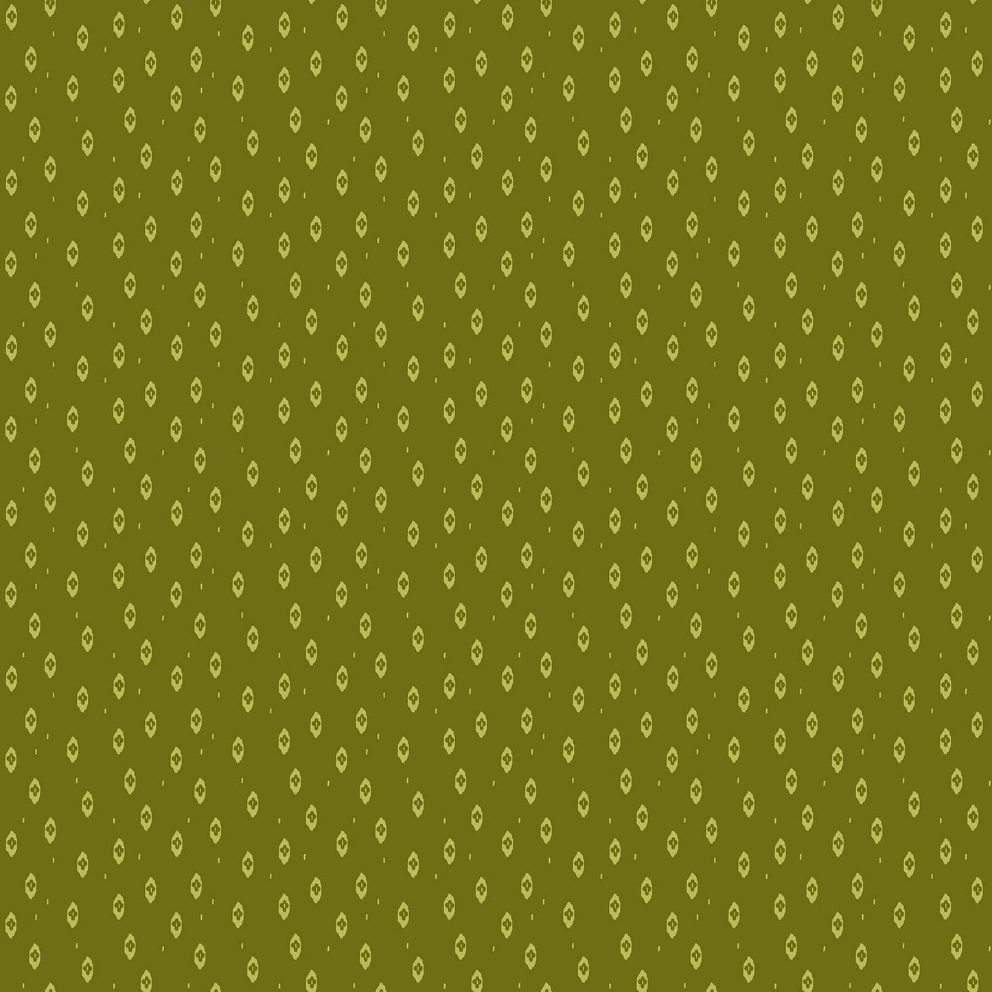 Summer's End Green Ikat