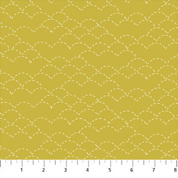 Hand Stitched Hills Mustard