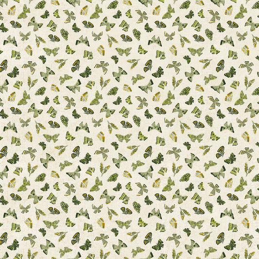 Wildflower Green Multi Butterflies