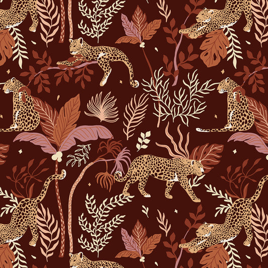Magic of Serengeti Leopard Deep Plum