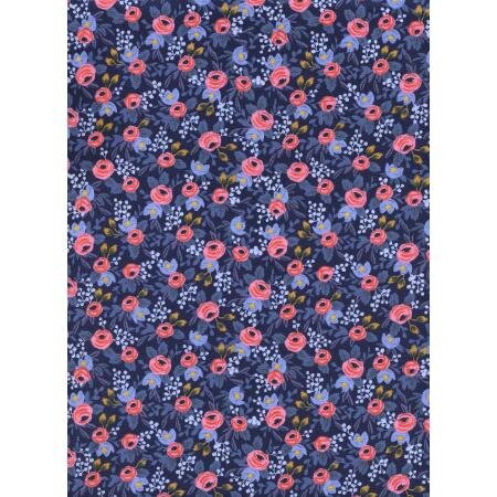 Les Fleurs Rosa Navy
