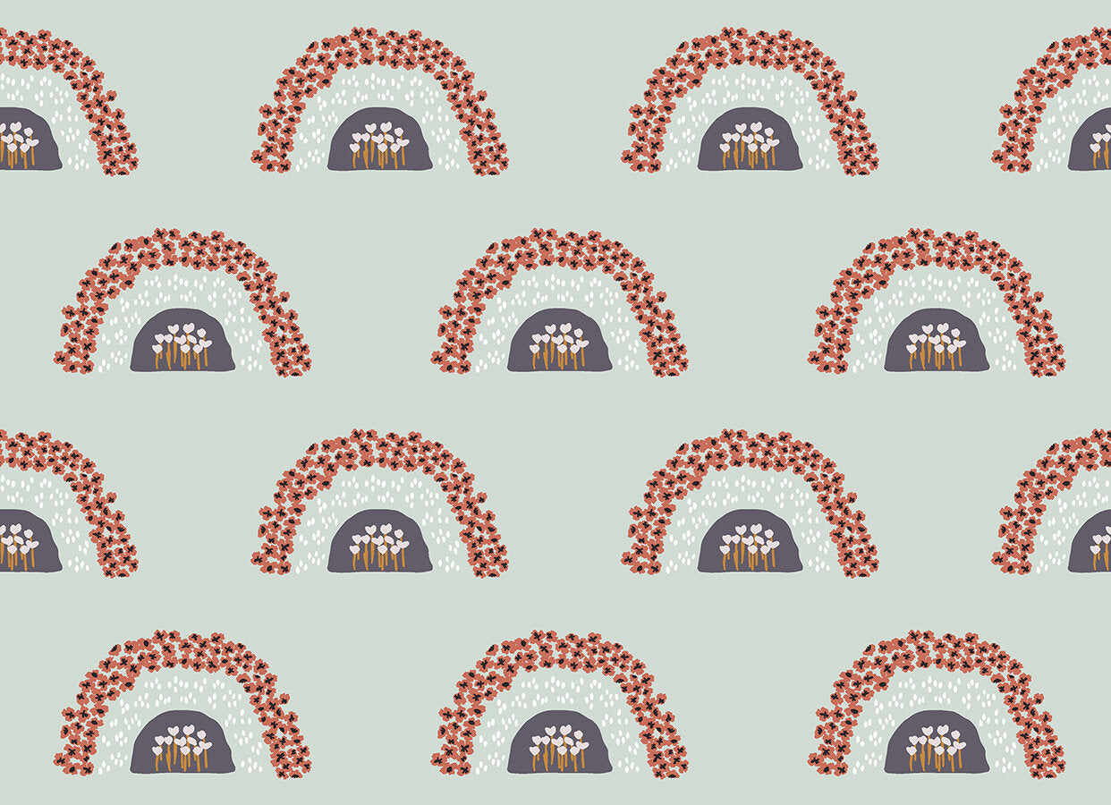 Flower Hills White Rain