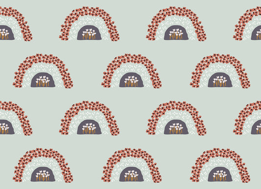 Flower Hills White Rain