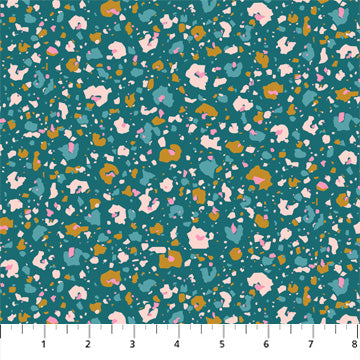 Dreamscape Terrazzo Leopard Teal