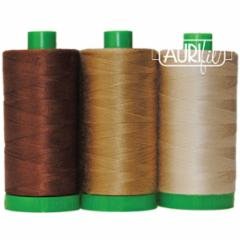 Aurifil Pangolin Brown Builder Box 40 wt