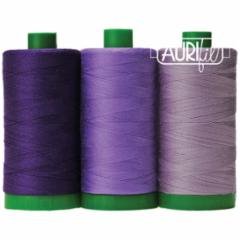 Aurifil Gorilla Purple Builder Box 40 wt