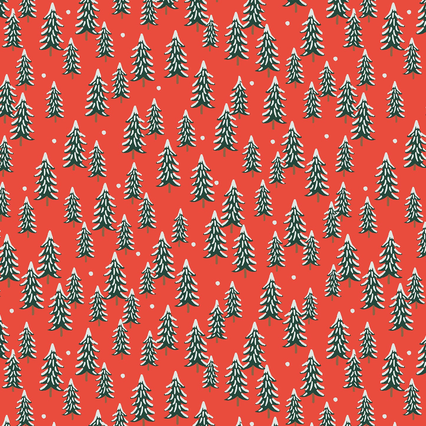 Holiday Classics Fir Trees Red