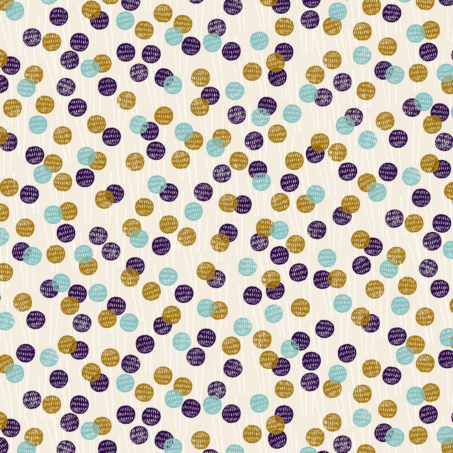 Happy Day - Billy Ball - Almond Fabric