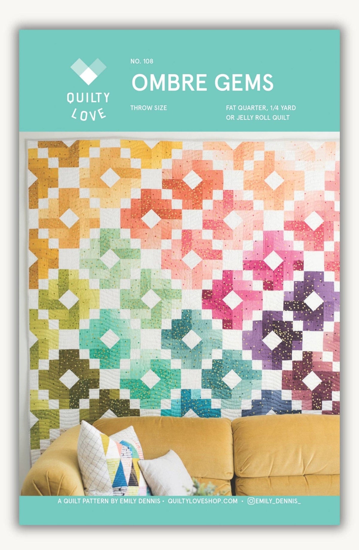 Ombre Gems PAPER quilt pattern