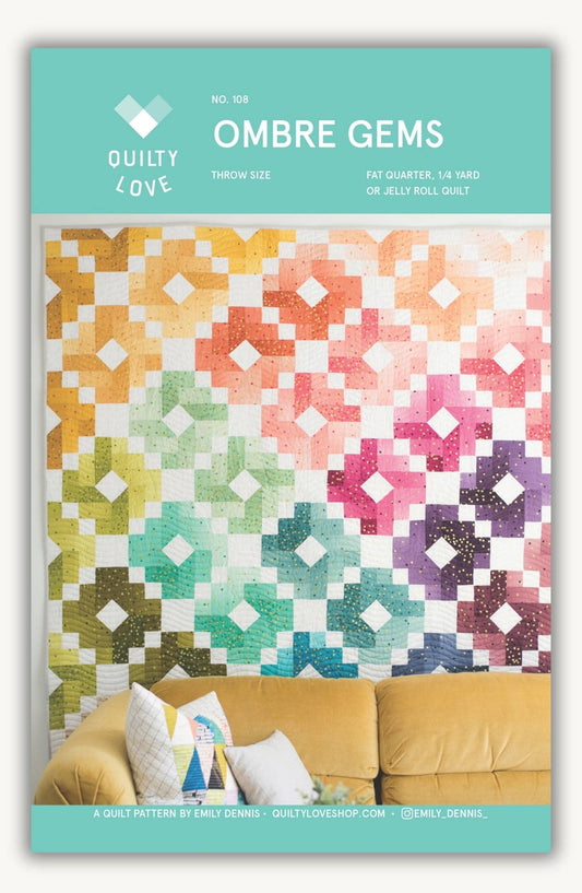 Ombre Gems PAPER quilt pattern