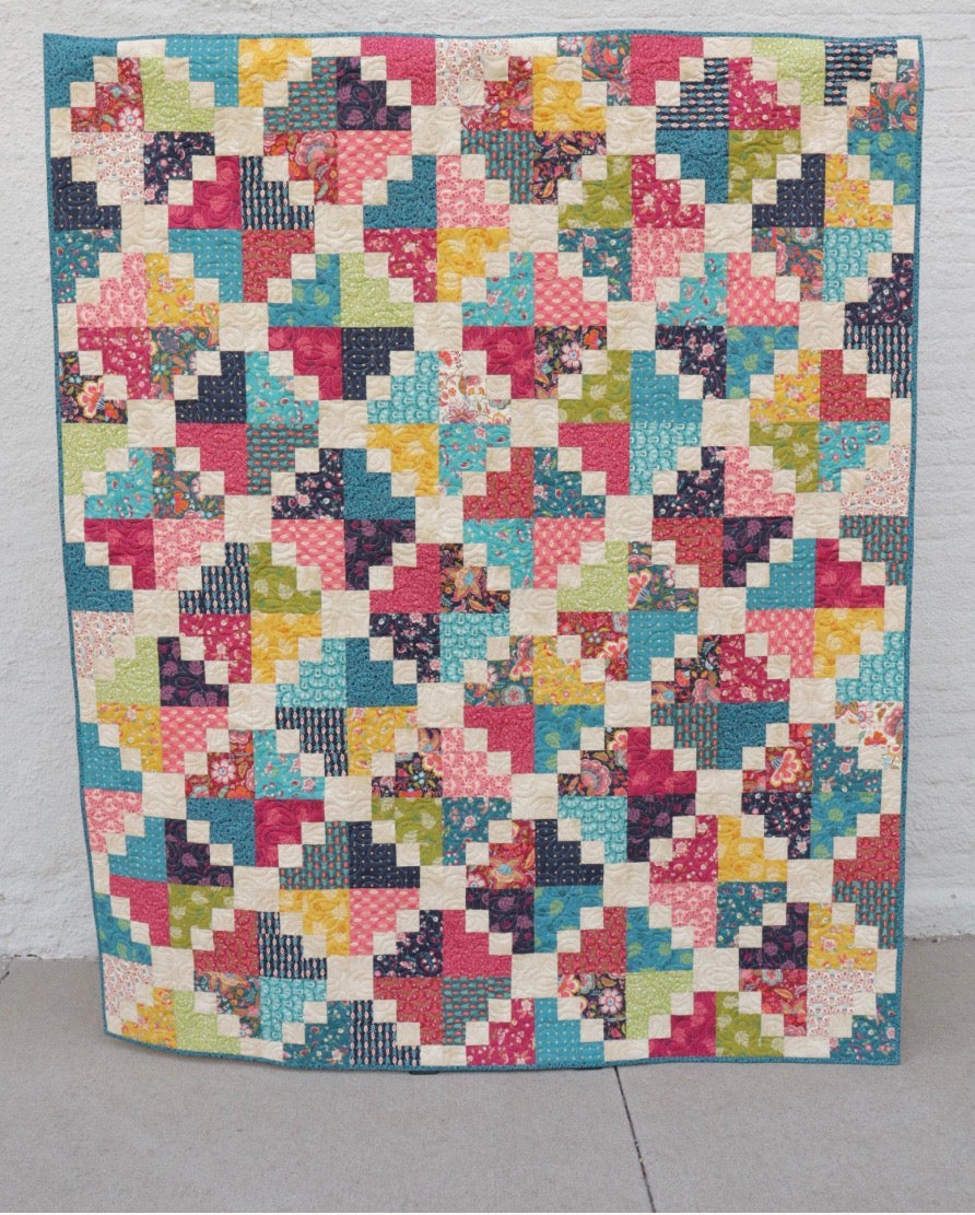 Esther Quilt Kit with Crystal Manning  Sitara Collection Quilt kit with fabric