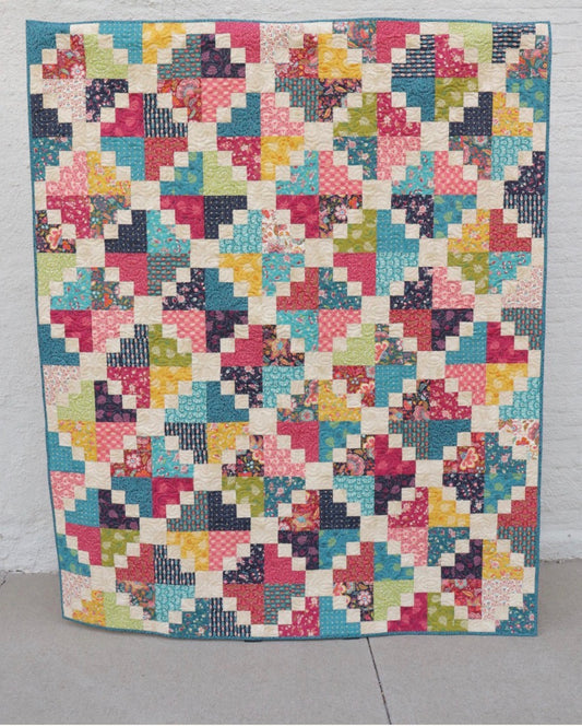 Esther Quilt Kit with Crystal Manning  Sitara Collection Quilt kit with fabric