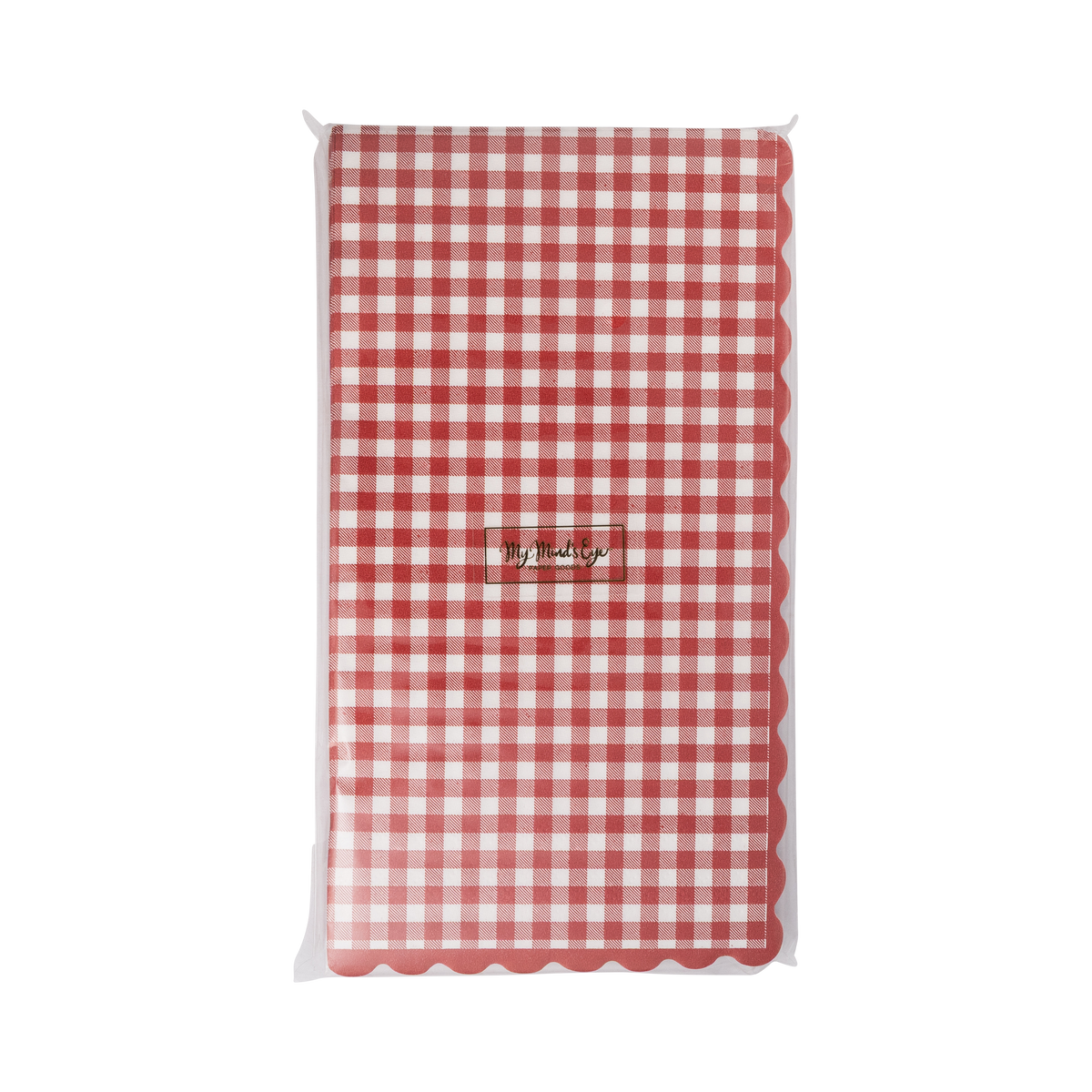 YUL1339 - Red Gingham Christmas Paper Dinner Napkins