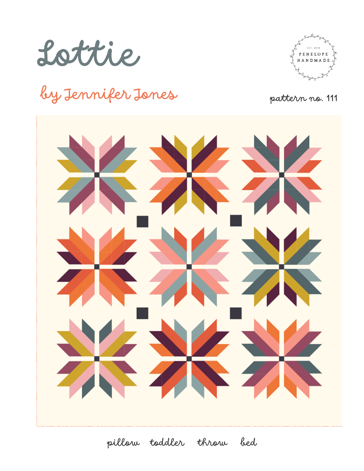 Lottie Quilt Pattern | Paper Pattern – Marifly