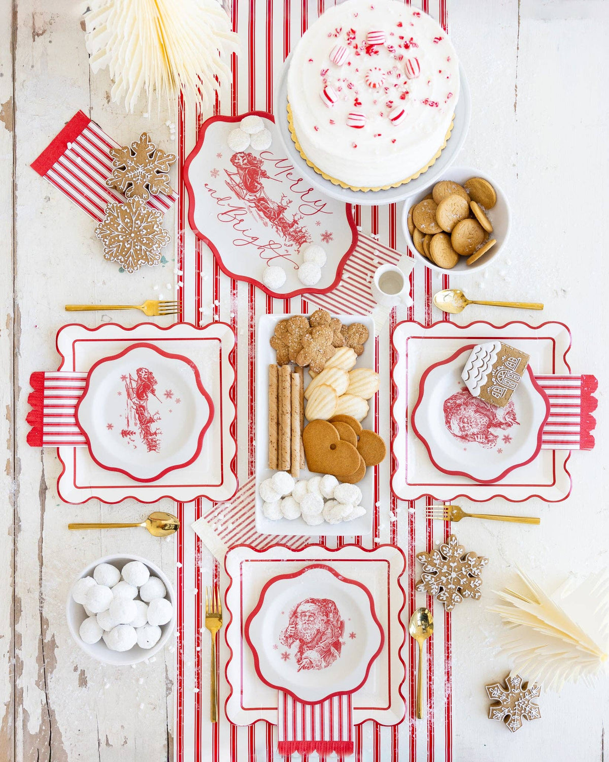 WNT1220 - Red Striped Table Runner