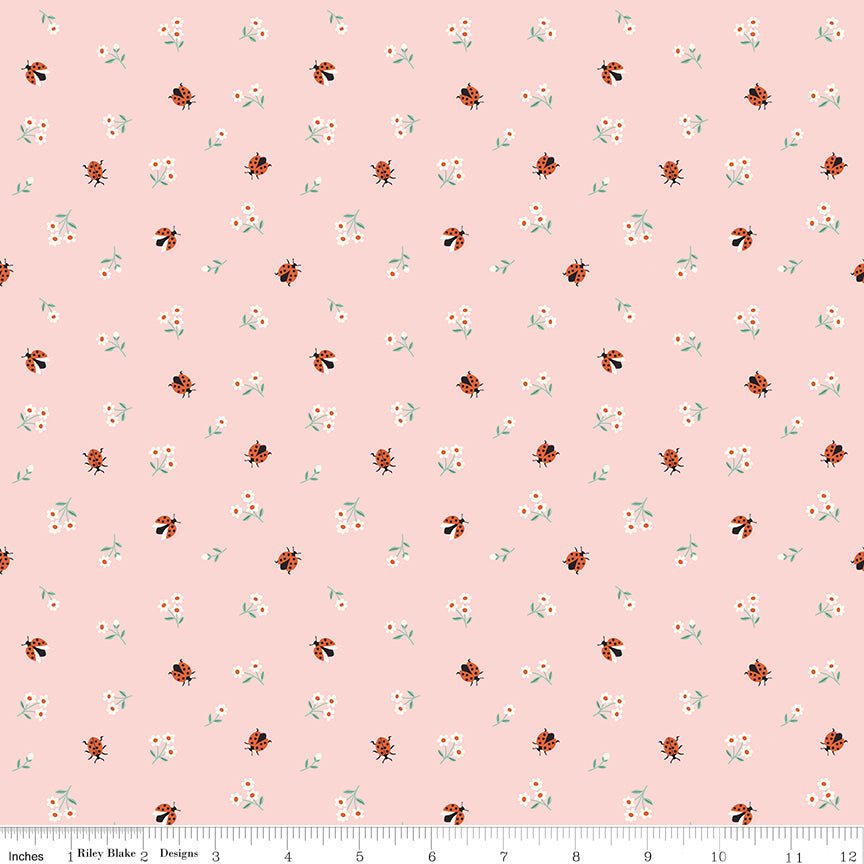 Meadow Moments Ladybugs Pink