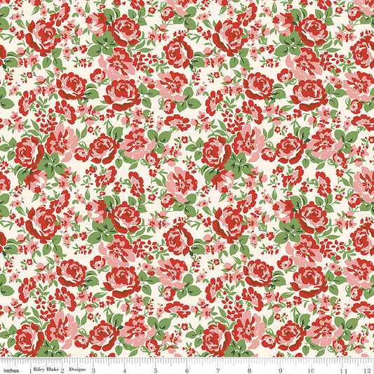 Cowgirl Floral Red