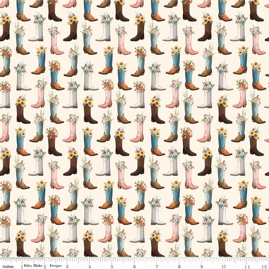 Cowgirl Boots Cream