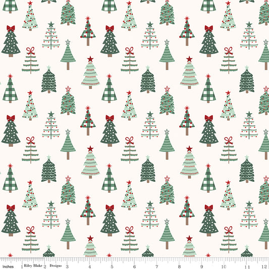 Evergreen Wishes Trees Cream