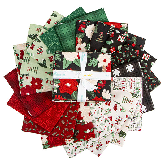 Evergreen Wishes Fat Quarter Bundle, 18 Pcs.