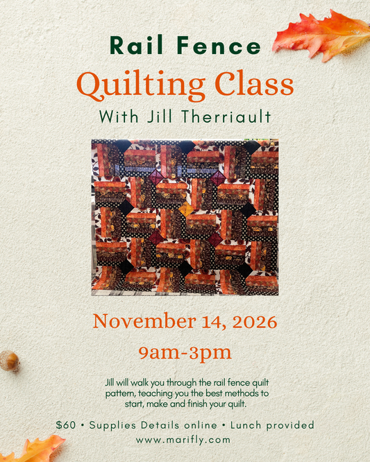 The Rail Fence Quilt Class